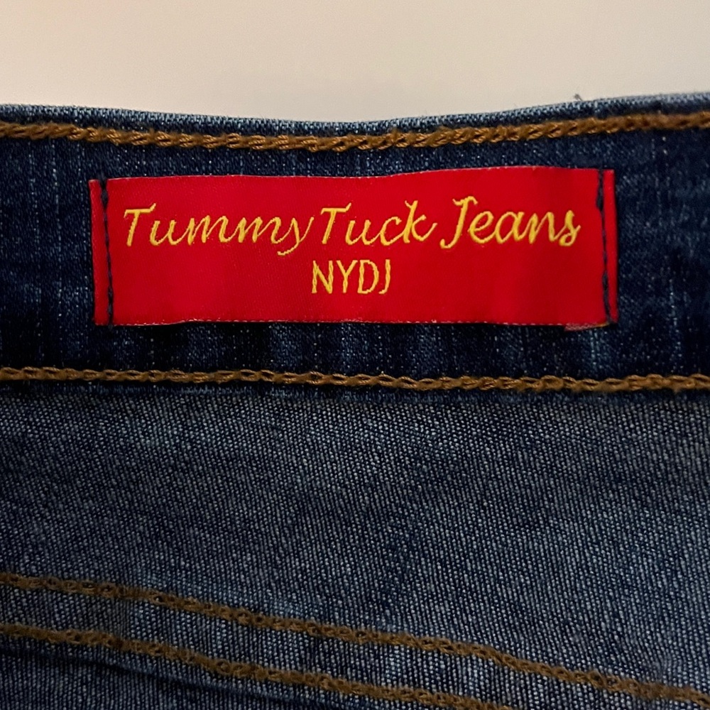 NYDJ Dark Blue Flare Jeans Wide Leg - Picture 10 of 14